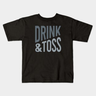 Cornhole Saying Drink & Toss Kids T-Shirt